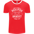 This Is What a Qualified Architect Looks Like Mens Ringer T-Shirt FotL Red/White