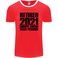 Goodbye Tension Retirement 2021 Retired Mens Ringer T-Shirt FotL Red/White