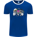 A Video Game Console Controller Mens Ringer T-Shirt FotL Royal Blue/White