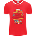 Beer and Caravan Kinda Weekend Funny Mens Ringer T-Shirt FotL Red/White