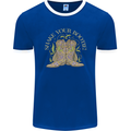 Shake Your Bootie Mardi Gras Mens Ringer T-Shirt FotL Royal Blue/White