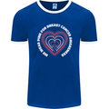 Breast Cancer Awareness I Wear Pink Mens Ringer T-Shirt FotL Royal Blue/White