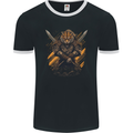 Tiger Warrior Fantasy MMA Martial Arts Mens Ringer T-Shirt FotL Black/White