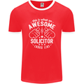 An Awesome Solicitor Looks Like Mens Ringer T-Shirt FotL Red/White