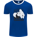 Climate Change Polar Bears Environment Mens Ringer T-Shirt Royal Blue/White