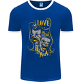 We Love the Drama Acting Thespian Actor Mens Ringer T-Shirt FotL Royal Blue/White