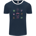 Detox Juice Hangover Cure Healthy Mens Ringer T-Shirt FotL Navy Blue/White