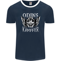 Odins Kampfer Vikings Mens Ringer T-Shirt FotL Navy Blue/White