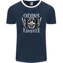 Odins Kampfer Vikings Mens Ringer T-Shirt FotL Navy Blue/White