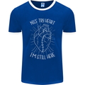 Heart Attack Recovery Survivor Mens Ringer T-Shirt FotL Royal Blue/White