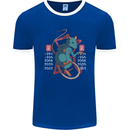 Chinese Zodiac Shengxiao Year of the Rat Mens Ringer T-Shirt FotL Royal Blue/White