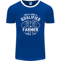 This Is What a Qualified Farmer Looks Like Mens Ringer T-Shirt FotL Royal Blue/White