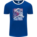 Surfing Axoloti Surfer Mens Ringer T-Shirt FotL Royal Blue/White