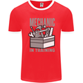 Funny Mechanic in Training Mens Ringer T-Shirt FotL Red/White