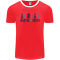 Master of Chess Mens Ringer T-Shirt FotL Red/White