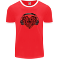 Rock With Me Heavy Metal Music Guitar Mens Ringer T-Shirt FotL Red/White