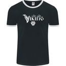 Viking Thor Odin Valhalla Norse Mythology Mens Ringer T-Shirt FotL Black/White