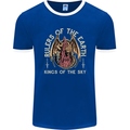 Dragons Rulers of the Earth Fantasy RPG Mens Ringer T-Shirt FotL Royal Blue/White