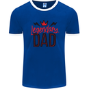 Legendary Dad Fathers Day Mens Ringer T-Shirt Royal Blue/White