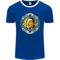 Martin Luther King Black History Month Mens Ringer T-Shirt FotL Royal Blue/White