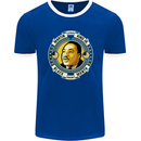 Martin Luther King Black History Month Mens Ringer T-Shirt FotL Royal Blue/White