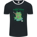 Anatomy of a Frog Funny Mens Ringer T-Shirt FotL Black/White