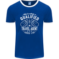 A Qualified Looks Travel Agent Like Mens Ringer T-Shirt FotL Royal Blue/White