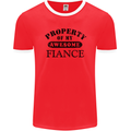 Property of My Awesome Fiance Mens Ringer T-Shirt FotL Red/White