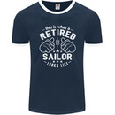 This Is What a Retired Sailor Looks Like Mens Ringer T-Shirt FotL Navy Blue/White
