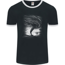 A Tornado Storm Chaser Extreme Weather Mens Ringer T-Shirt FotL Black/White