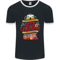 Beer and Caravan Kinda Weekend Funny Mens Ringer T-Shirt FotL Black/White