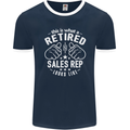 This Is What a Retired Sales Rep Looks Like Mens Ringer T-Shirt FotL Navy Blue/White