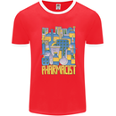 Pharmacist Chemist Design Mens Ringer T-Shirt Red/White