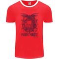 Pacific Pirates Sailing Sailor Boat Mens Ringer T-Shirt FotL Red/White