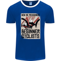 Novice Cyclists Funny Bicycle Cycling Mens Ringer T-Shirt FotL Royal Blue/White