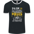 Pain Gym Training Top Bodybuilding Workout Mens Ringer T-Shirt FotL Black/White