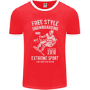 Freestyling Snowboarding Snowboard Mens Ringer T-Shirt FotL Red/White