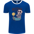 Fishing My Fish Will Come Funny Fisherman Mens Ringer T-Shirt FotL Royal Blue/White