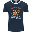 Autism You Are My Heart I Am Your Voice ASD Mens Ringer T-Shirt FotL Navy Blue/White