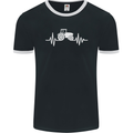 Tractor Pulse Mens Ringer T-Shirt FotL Black/White