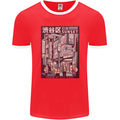 Japanese Sound of City Vibes Japan Mens Ringer T-Shirt FotL Red/White