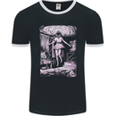 Multiverse 3rd Dimension SCI-FI Universe Mens Ringer T-Shirt FotL Black/White