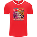 Retro Space Video Game Arcade Alien Mens Ringer T-Shirt FotL Red/White