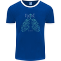 Rooted Christ Christian Catholic Religion Mens Ringer T-Shirt FotL Royal Blue/White