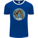 Climate Change It's Never Too Late Mens Ringer T-Shirt FotL Royal Blue/White