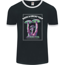 Have a Great Trip Magic Mushrooms LSD Hippy Mens Ringer T-Shirt FotL Black/White