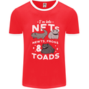 NFT Newts Frogs Toads Mens Ringer T-Shirt Red/White