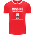 Missing 10 mm Socket Funny Plumer Mechanic Mens Ringer T-Shirt FotL Red/White