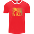 Juneteenth Black Lives Matter Freedom Mens Ringer T-Shirt FotL Red/White
