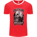 With Great Beard Comes Great Responsibility Mens Ringer T-Shirt FotL Red/White